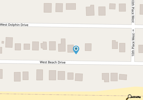 Ocean Views! Pup Friendly! 2 Minute Walk 2 Beach! map location