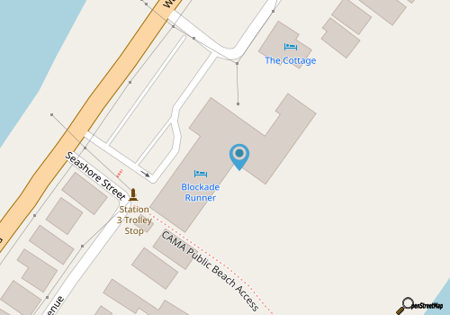Blockade Runner Beach Resort map location