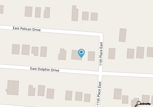 Steps to the Sand! Updated Duplex, Sleeps 8, Beach Access 1 House Away map location