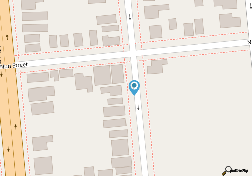 1-bedroom cottage with fireplace, laundry, parking, patio in downtown Wilmington map location