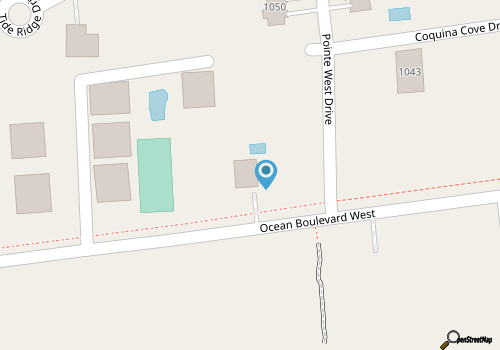 Ocean-view with private pool, outdoor living, foosball, & easy beach access map location