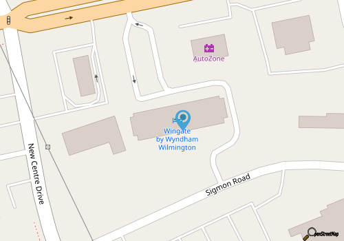Wingate by Wyndham Wilmington  map location
