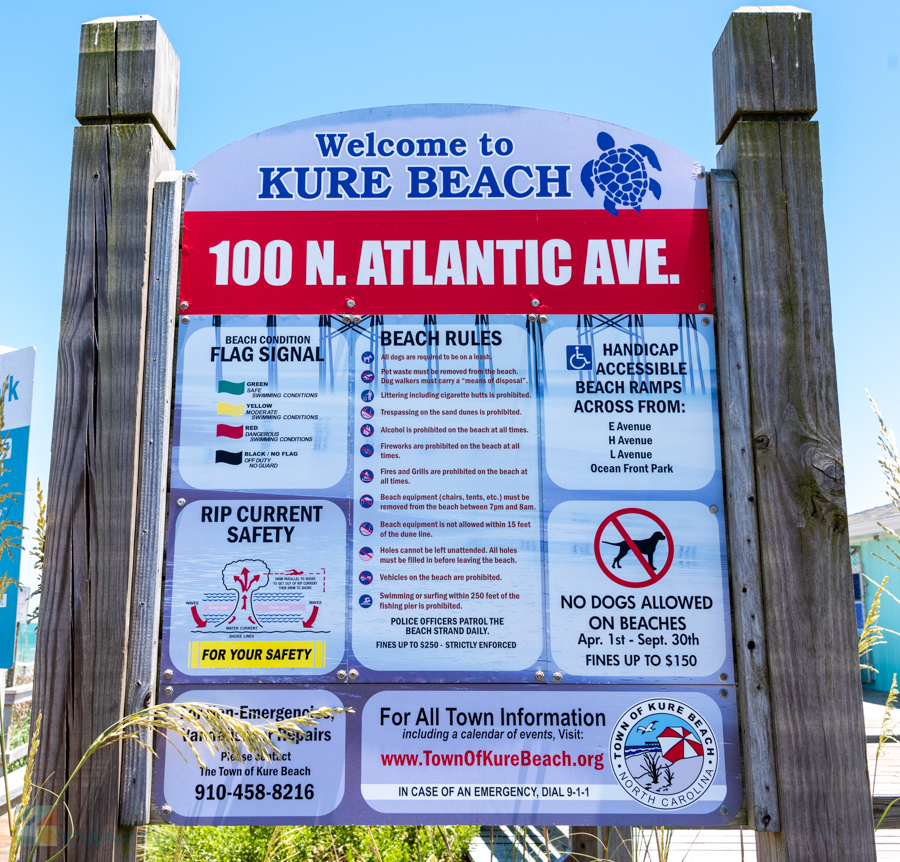 Kure Beach sign