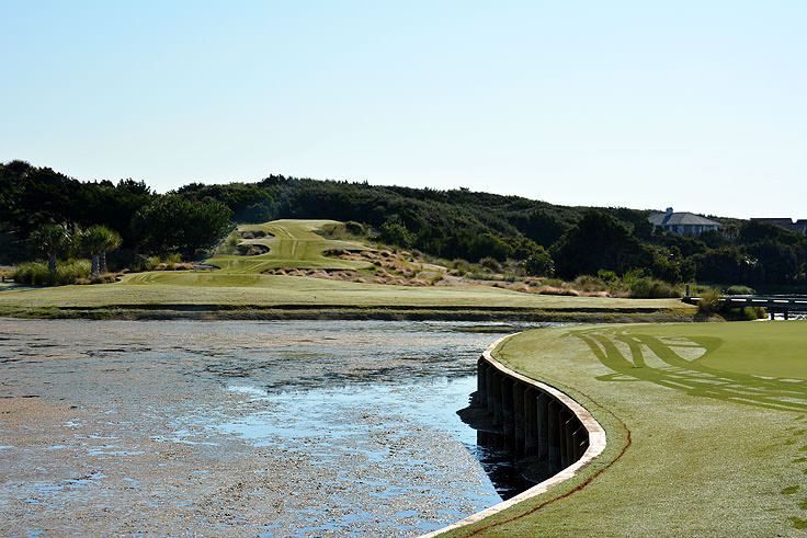 A couple of hazards on the Bald Head Country Club course