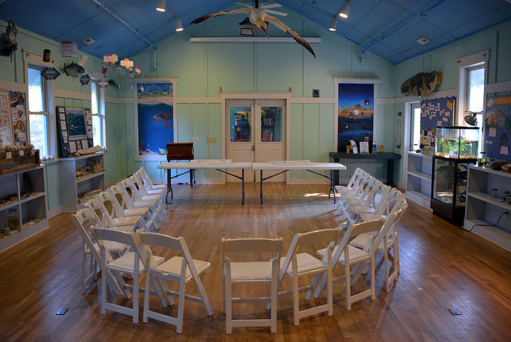 A classroom at Bald Head Island Conservancy