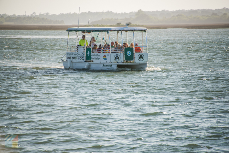 A boat tour in nearby Wrightsville Beach