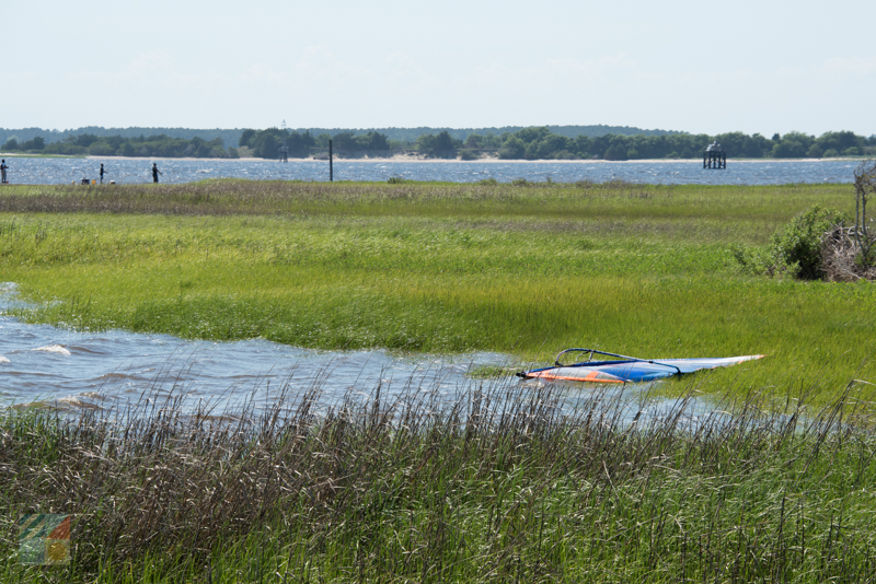 Windsurfing launch from  Federal Point