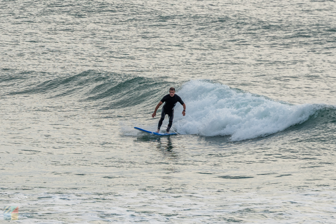 Surfers at Wrightsville Beach NC