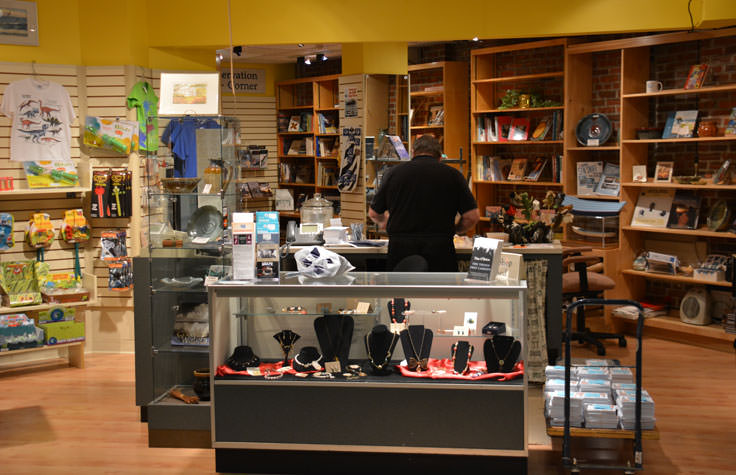 The gift shop at Cape Fear Museum in Wilmington, NC