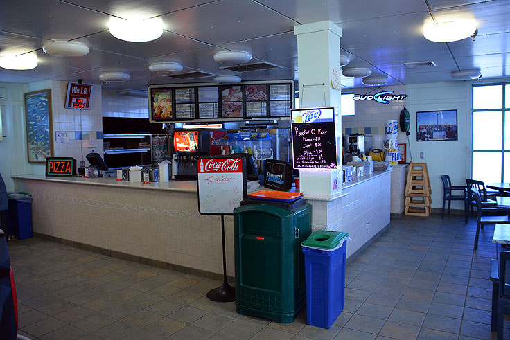 Snack bar at Johnny Mercer's Pier in Wrightsville Beach, NC