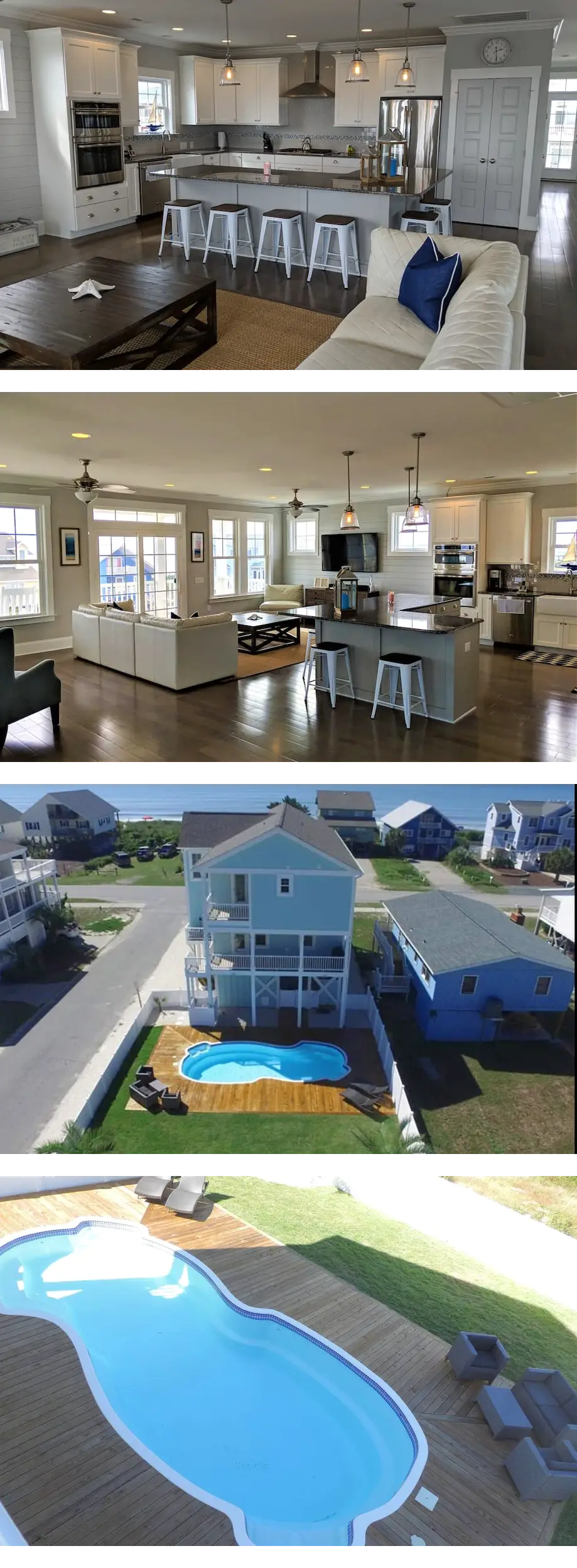 5 BR 4.5 Bath 2nd Row Direct Beach Acces...