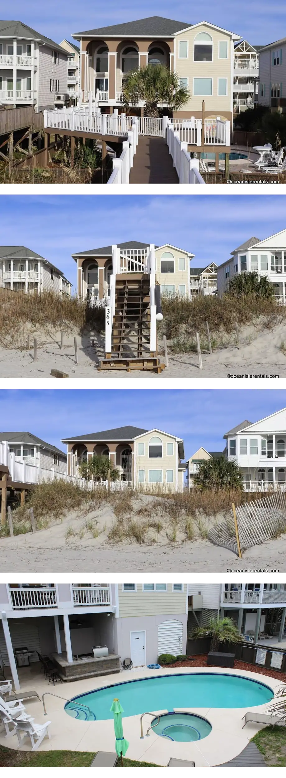 Ocean Front 365 W.First - 6br, elevator, private pool, private walk to beach