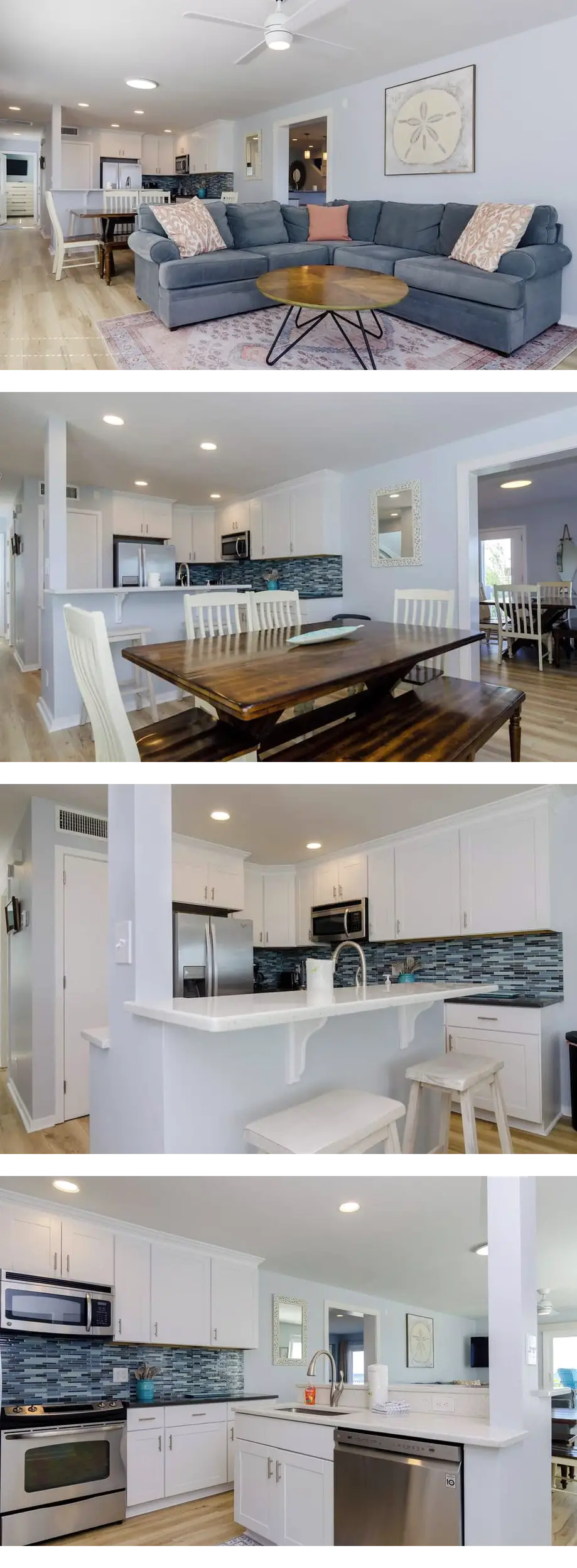 Gorgeous 6 BR Oceanfront Home w 2 Living...