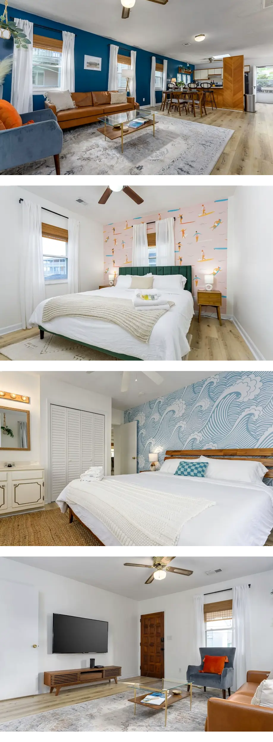 Steps to The Beach! King Beds, Grill & B...