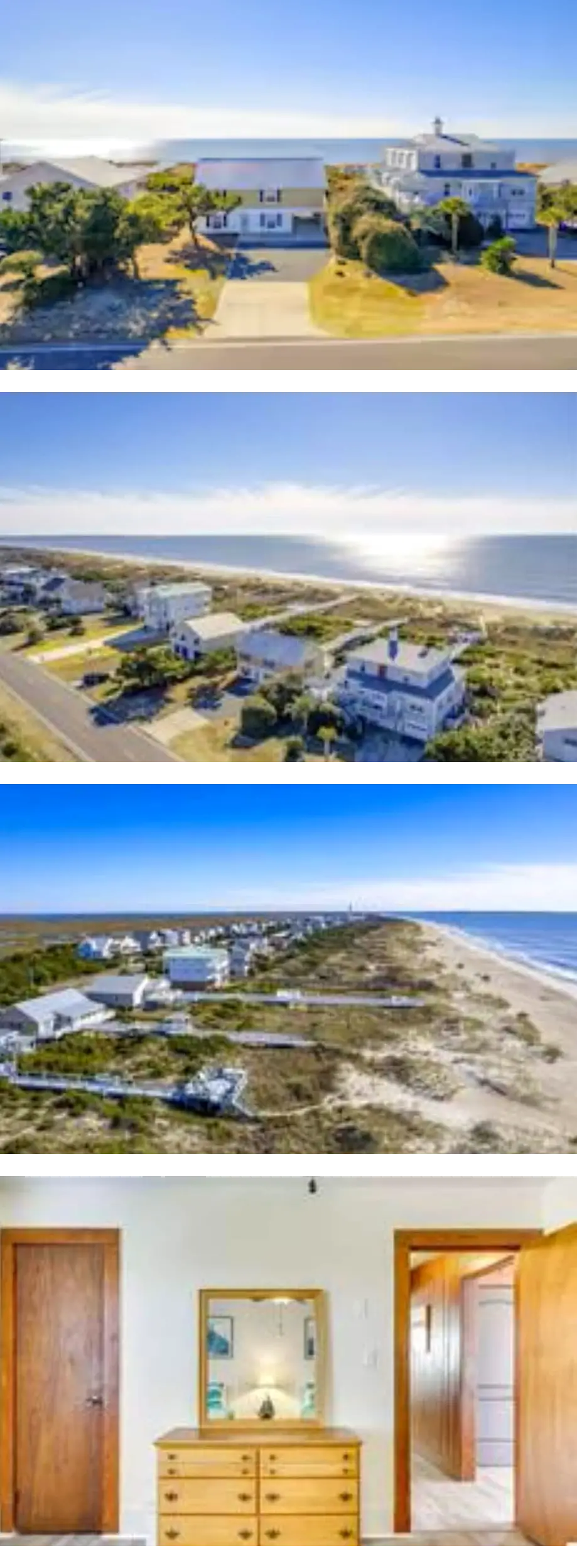 Safe Haven: Charming 6-bedroom house with AC, WiFi in Enchanting Oak Island