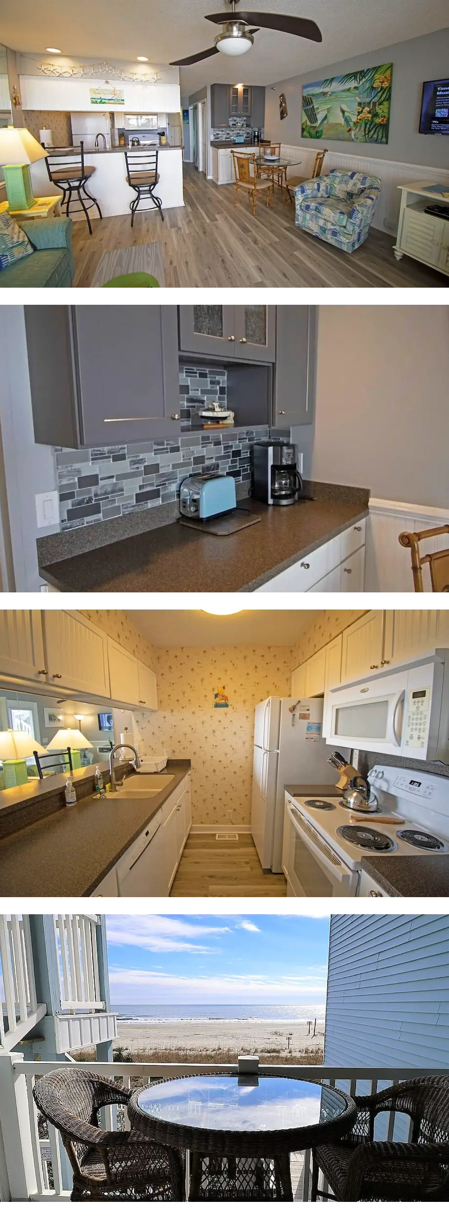 One bedroom oceanfront condo, private ba...